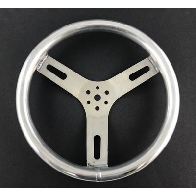 Steering wheel, 12" aluminum (plain)